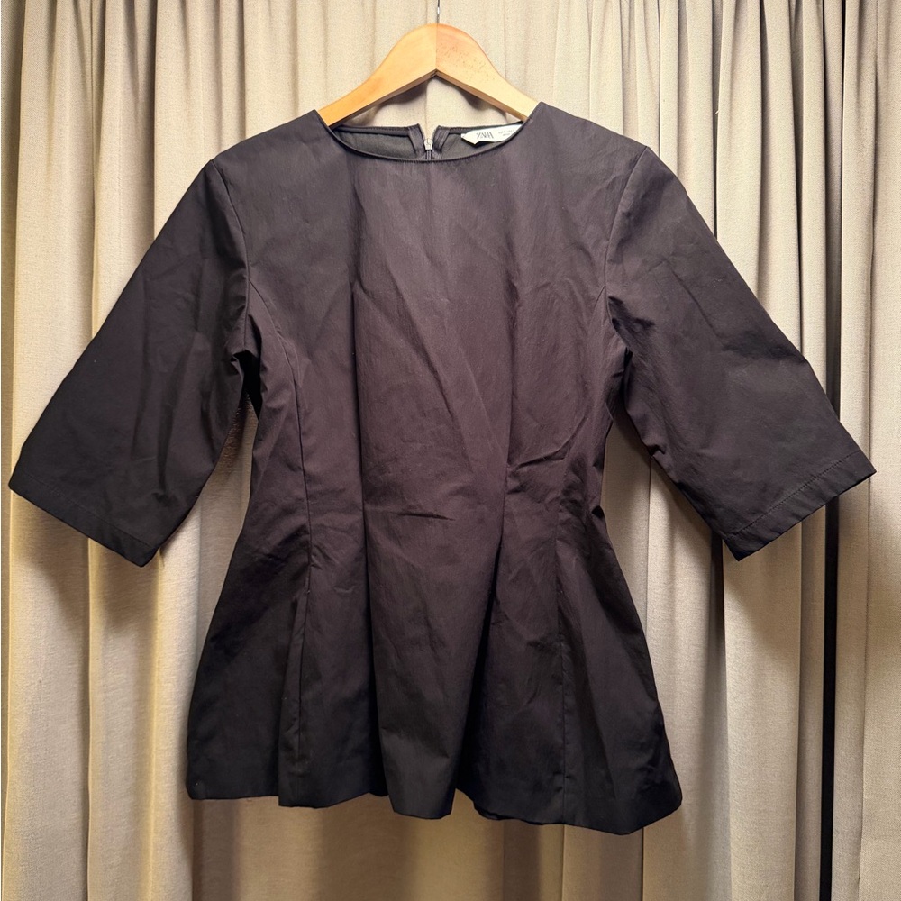 Zara black Elegant top